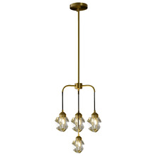 Ayers Brass 4 Light Pendant